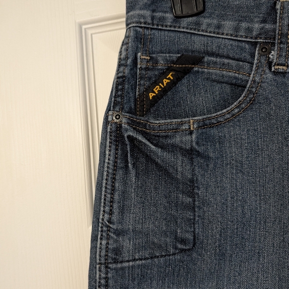 Ariat Rebar M4 Low Rise Boot Cut Men's Jeans Size 34/30 - Picture 3 of 8